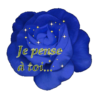 Gif animé je pense à toi rose multicolors